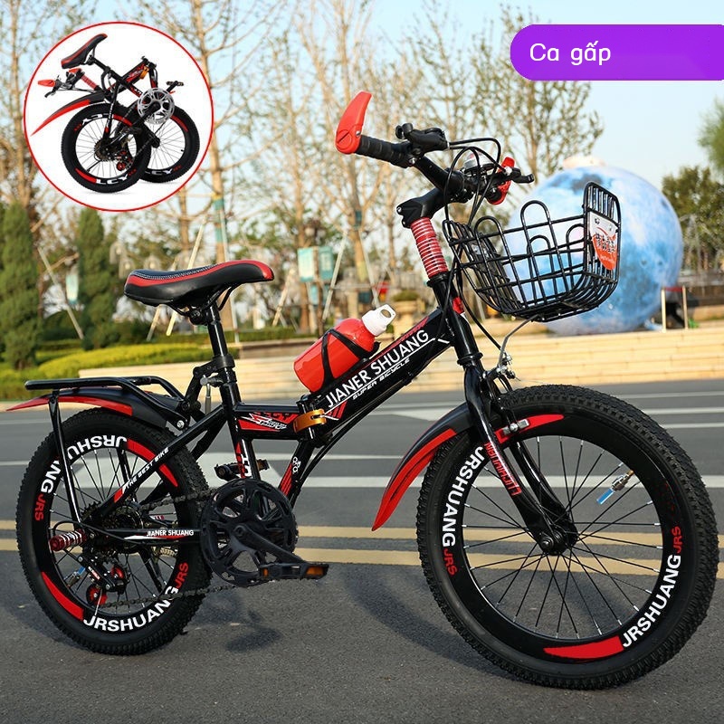♧♙Xe đạp gấp dành cho trẻ em 18-24 inch xe đạp leo núi dành cho người lớn có tốc độ thay đổi địa hình