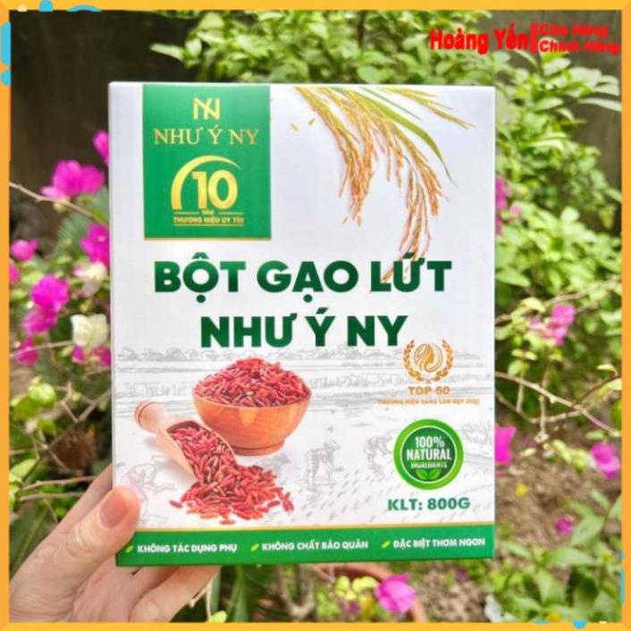 Bột Gạo Lứt Như Ý Chính Hãng Giảm Cân Lợi Sữa Đánh Bật Mỡ Thừa Không Cần Ăn Kiêng Hộp 850G Shop Hoàng Yến Cs1 - Hàng Auth