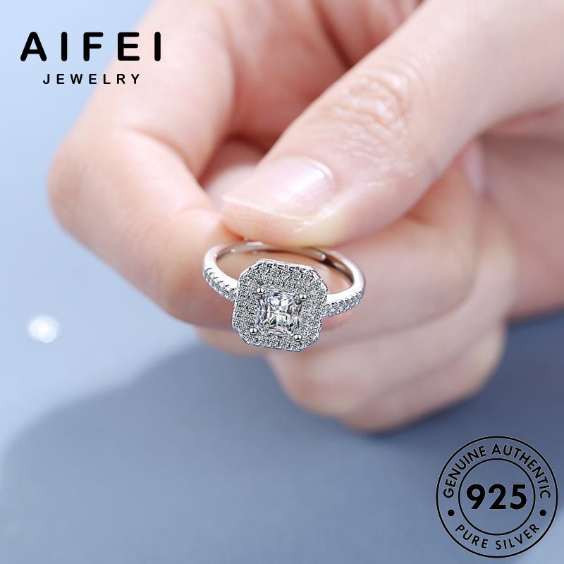 AIFEI JEWELRY hàn nữ bản bạc kim trang trường cương sức phụ nhẫn moissanite kiện nguyên thời 925 quốc thật quảng R265