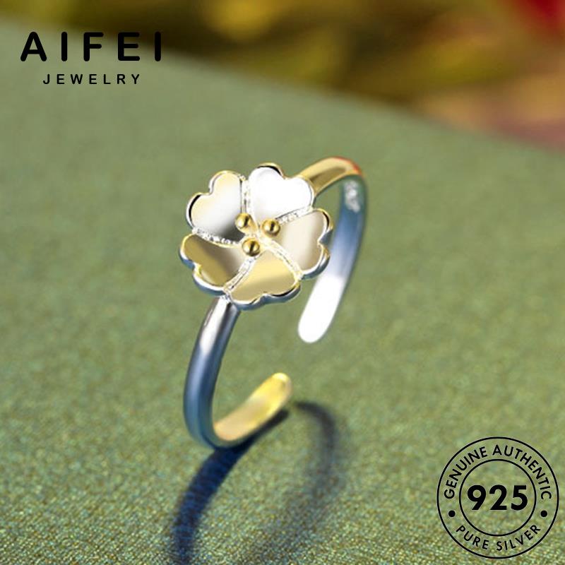 Nhẫn Mạ Bạc 925 Hình Bông Hoa Xinh Xắn R395