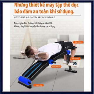 [HÀNG CHÍNH HÃNG] Ghế Tập Bụng Tại Nhà, Ghế Tập Gym Cong Cao Cấp Có Chốt Gập