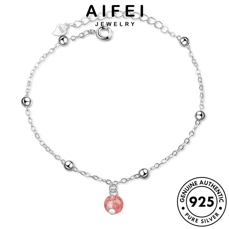AIFEI JEWELRY tây nguyên hạt vòng kiện tay thật sức bạc giản 925 hàn pha bản dâu trang nữ phụ lê thời quốc lắc đơn B161