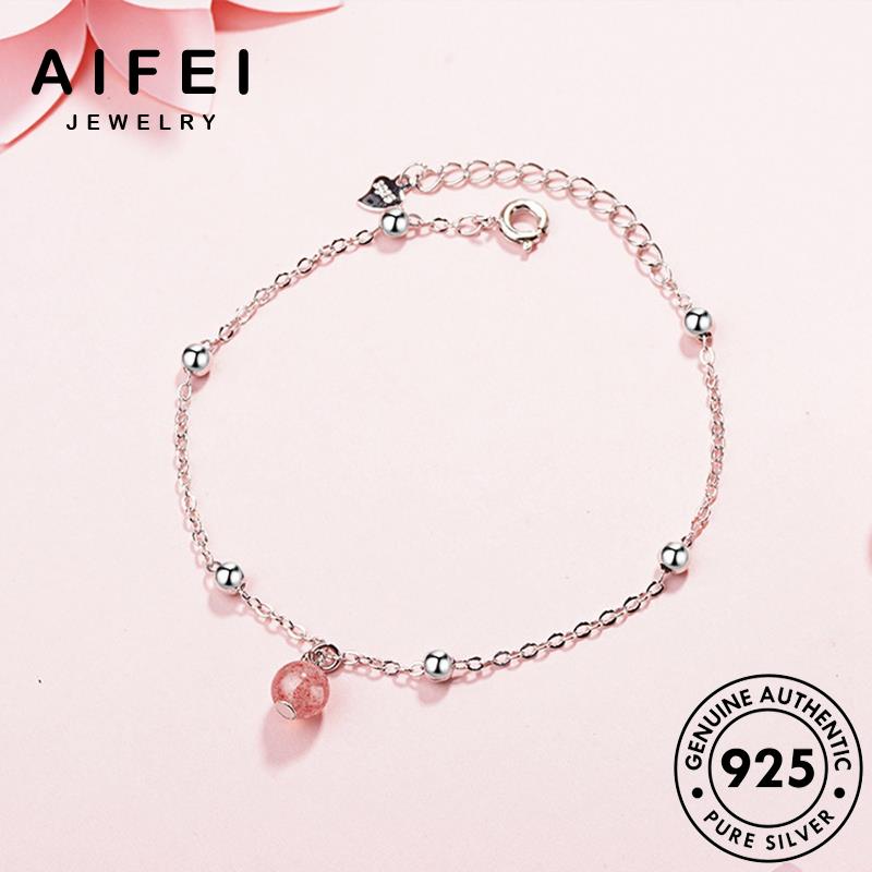 AIFEI JEWELRY tây nguyên hạt vòng kiện tay thật sức bạc giản 925 hàn pha bản dâu trang nữ phụ lê thời quốc lắc đơn B161