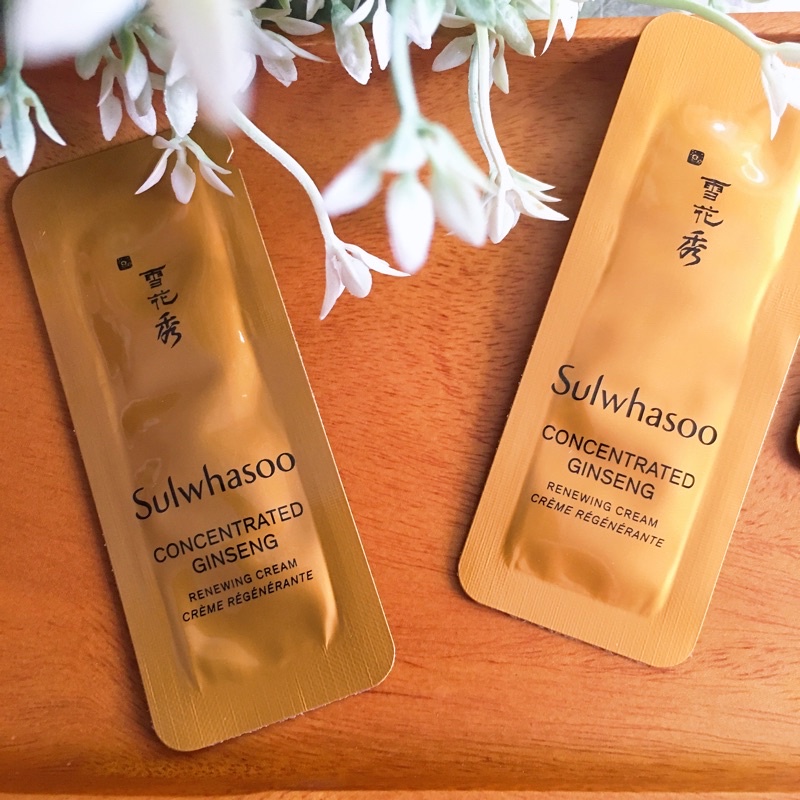 (Sample 1ml) Kem dưỡng chống lão hoá Sulwhasoo Concentrated Ginseng Renewing Cream