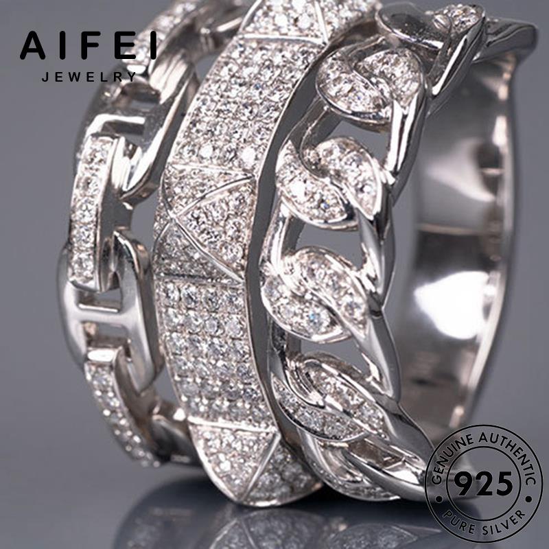 Nhẫn Bạc 925 Ba Lớp Đính Đá Thời Trang R2579