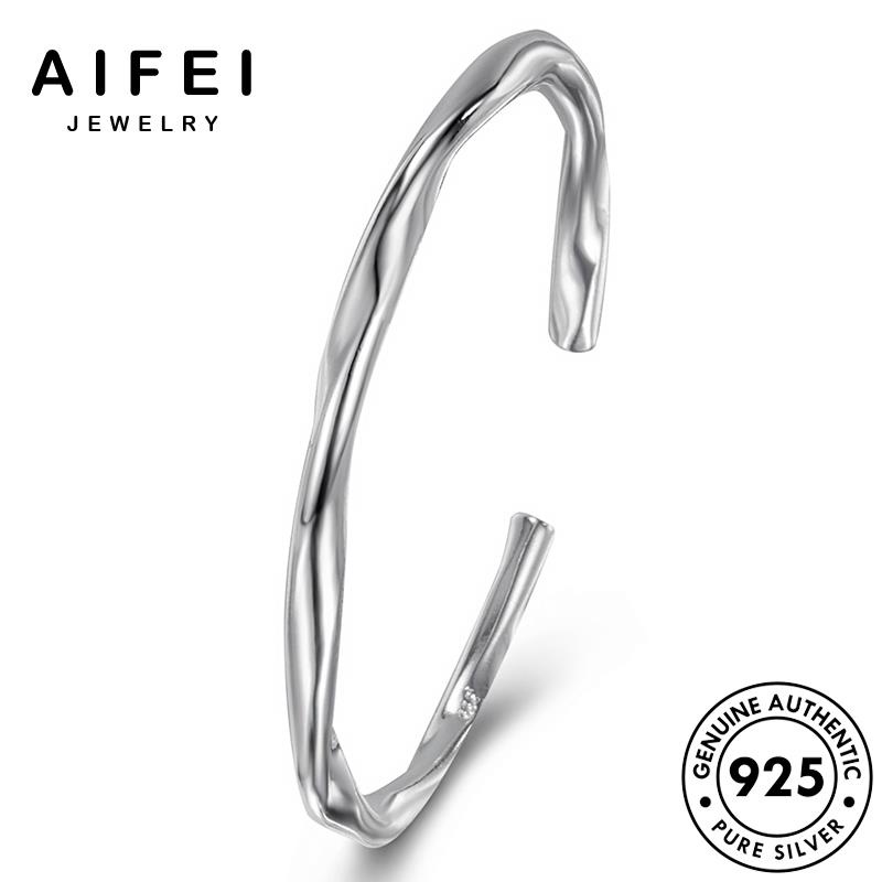 AIFEI JEWELRY mobius sức thật bản hàn giản quốc trang tay thời tối nữ bạc kiện vòng lắc phụ 925 nguyên B678