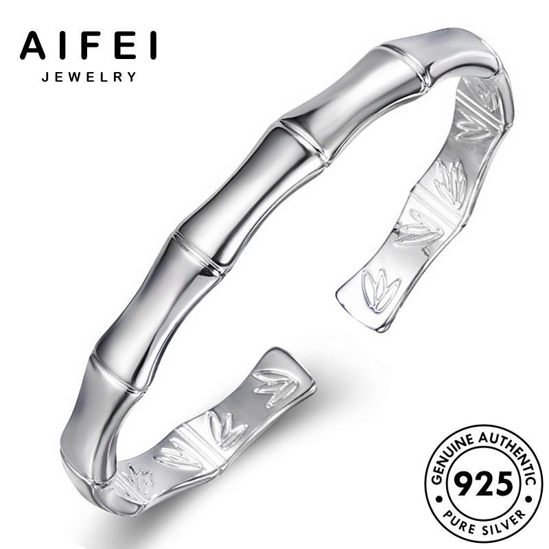AIFEI JEWELRY bản lắc kiện hàn vòng phụ sức bạc trang thời 925 quốc nguyên tay đơn tre thật giản nữ B687
