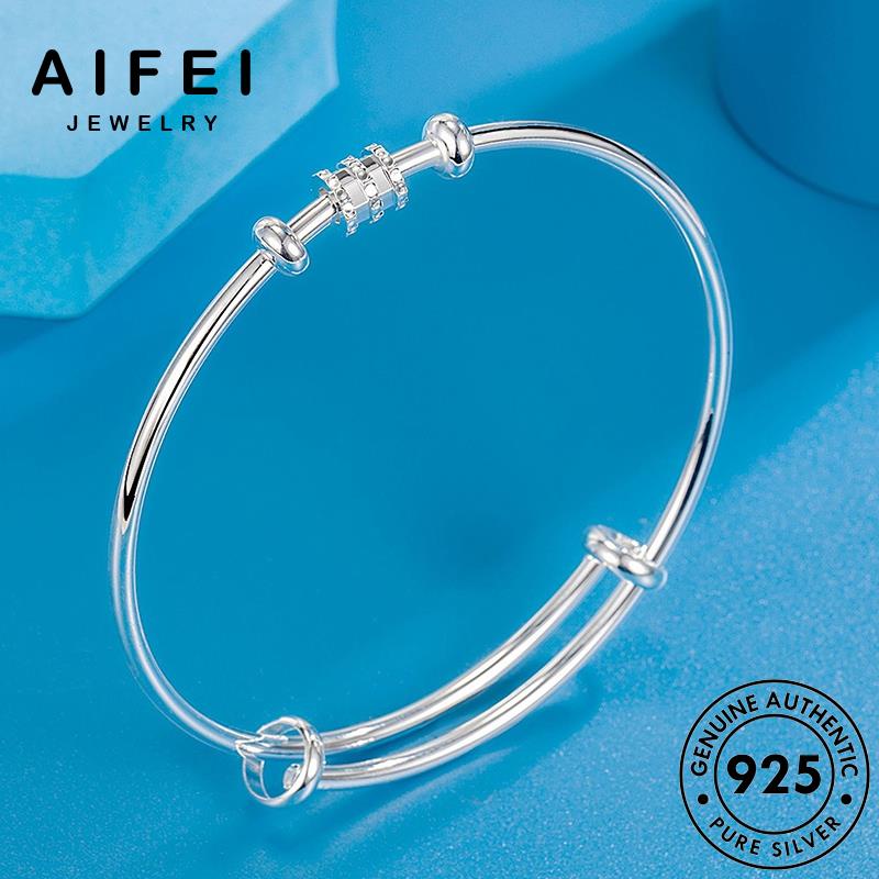 AIFEI JEWELRY quốc sức tinh tay vòng 925 nữ kiện eo lắc thật trang hàn nguyên vòng phụ bản bạc thời tế B688