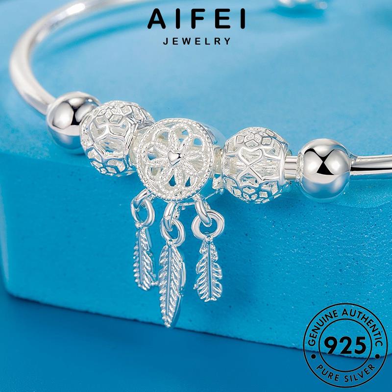 AIFEI JEWELRY phụ kiện tua thật 925 trang thời vòng hàn quốc thời bản trang bạc lắc tay nguyên sức nữ B650
