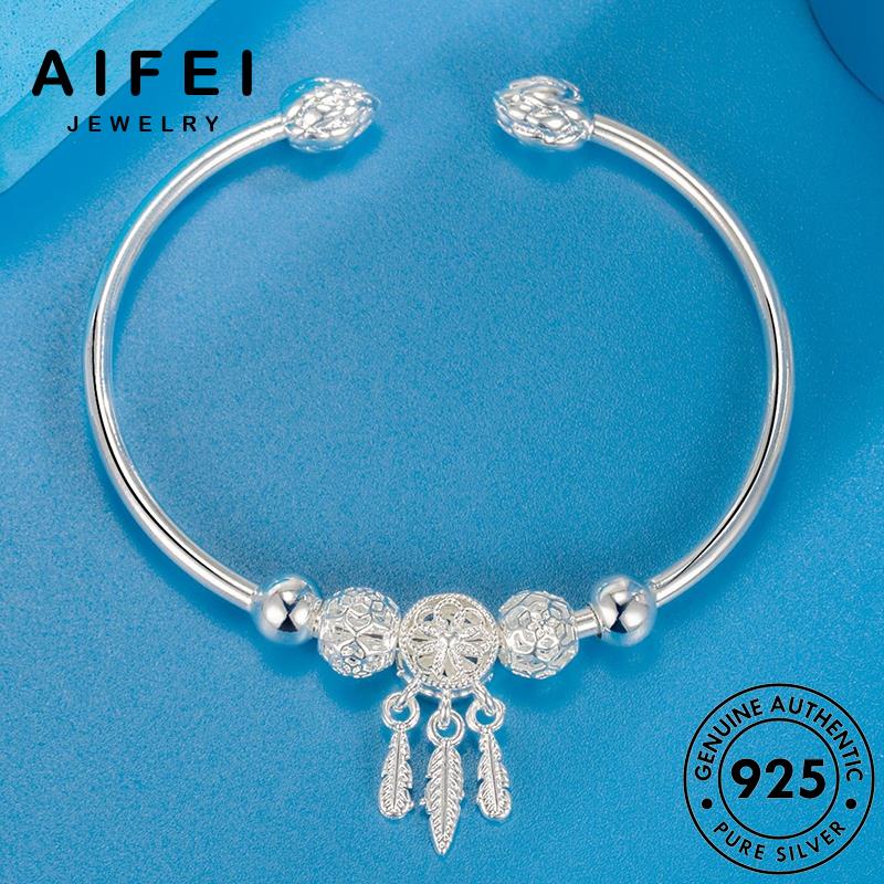 AIFEI JEWELRY phụ kiện tua thật 925 trang thời vòng hàn quốc thời bản trang bạc lắc tay nguyên sức nữ B650