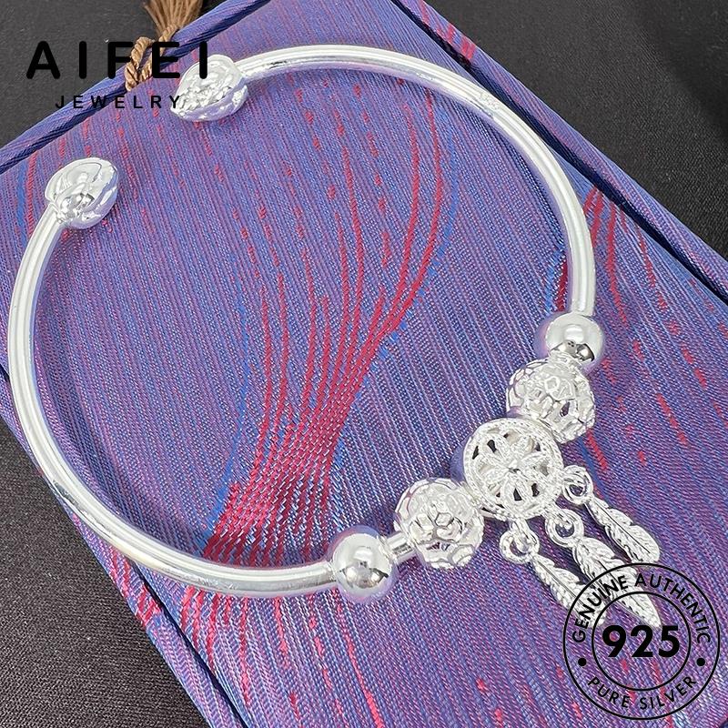 AIFEI JEWELRY phụ kiện tua thật 925 trang thời vòng hàn quốc thời bản trang bạc lắc tay nguyên sức nữ B650