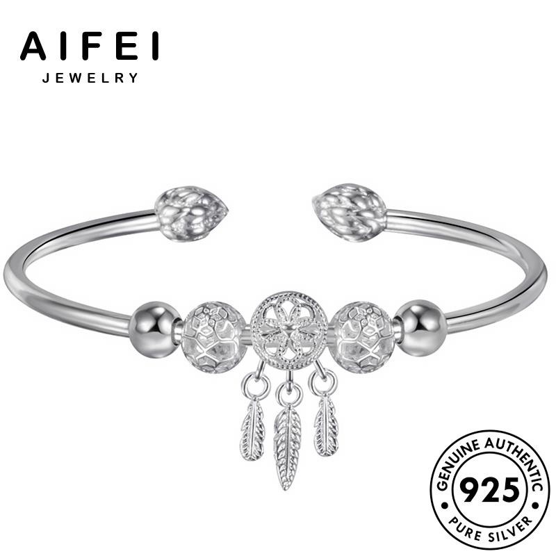 AIFEI JEWELRY phụ kiện tua thật 925 trang thời vòng hàn quốc thời bản trang bạc lắc tay nguyên sức nữ B650