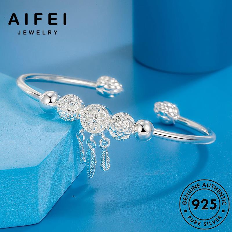 AIFEI JEWELRY phụ kiện tua thật 925 trang thời vòng hàn quốc thời bản trang bạc lắc tay nguyên sức nữ B650