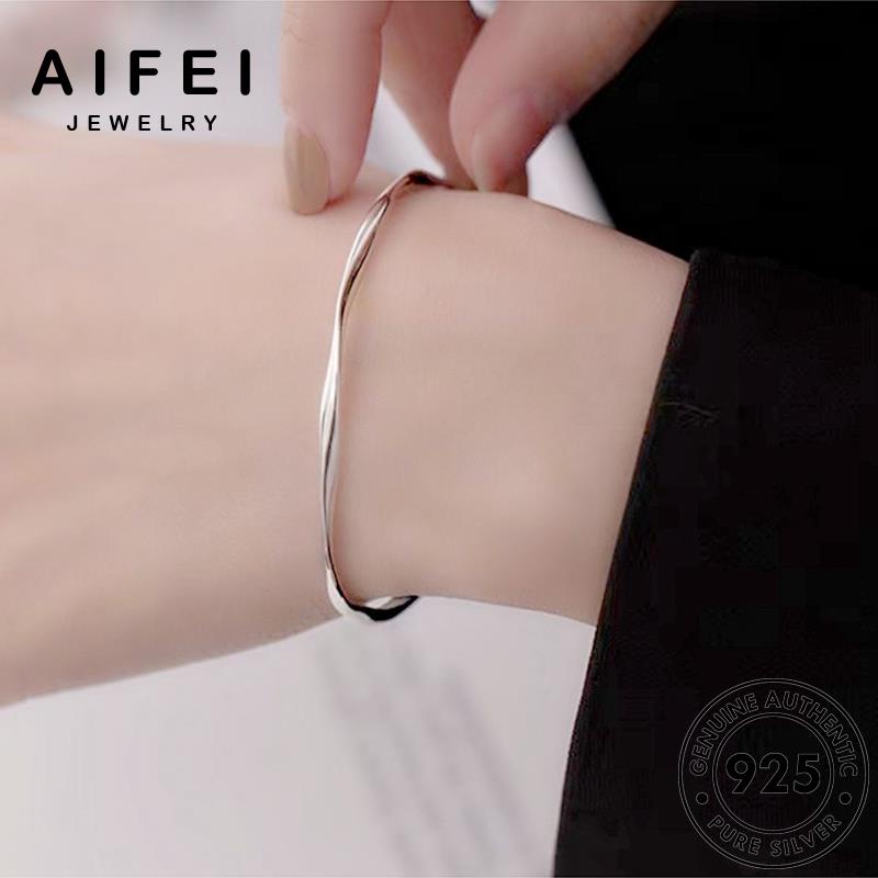 AIFEI JEWELRY hàn nữ nguyên bản lắc thời tay 925 giản quốc mobius phụ sức kiện tối vòng thật trang bạc B652