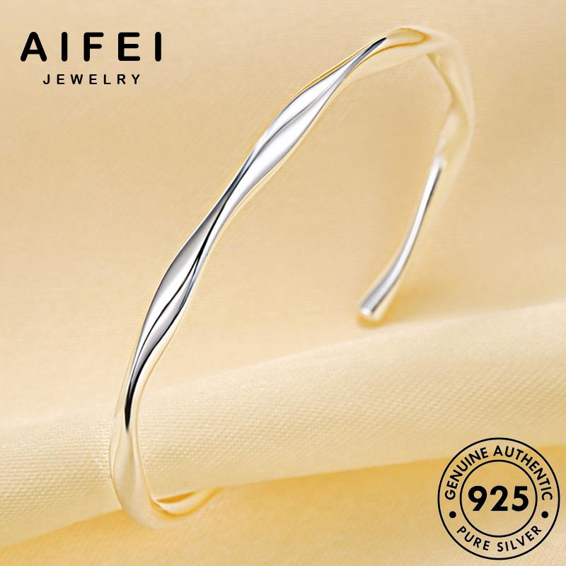 AIFEI JEWELRY hàn nữ nguyên bản lắc thời tay 925 giản quốc mobius phụ sức kiện tối vòng thật trang bạc B652