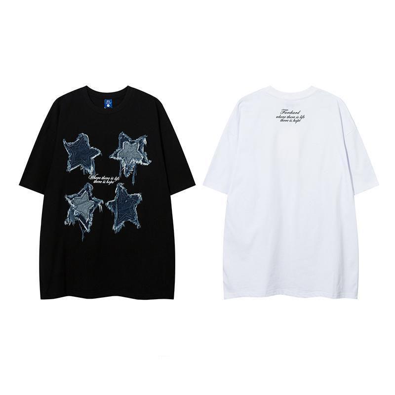Áo Thun Cotton Tay Ngắn Dáng Rộng Thời Trang Mùa Hè Dành Cho Nam Và Nữ