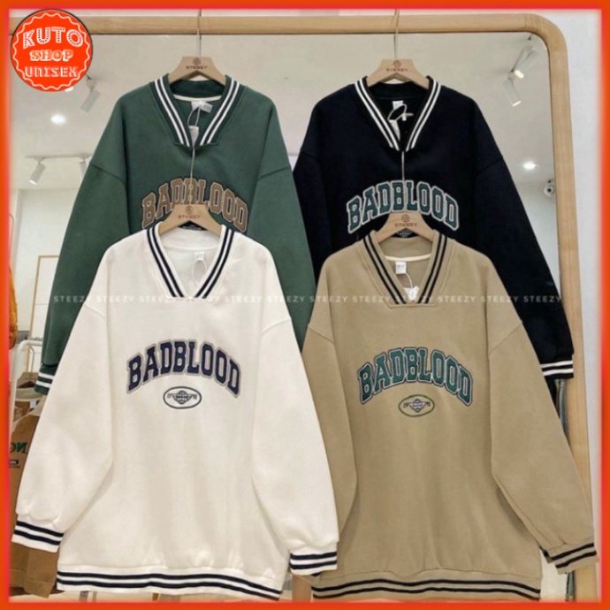 Áo Sweater Nỉ Ngoại BADBLOOOD nam nữ Unisex  TM