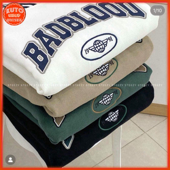 Áo Sweater Nỉ Ngoại BADBLOOOD nam nữ Unisex  TM