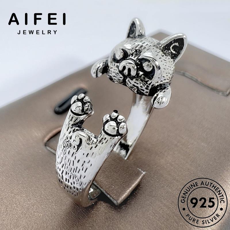 AIFEI JEWELRY hàn sức nguyên nhẫn kiện quốc 925 nữ thương cún trang thời bạc con thật bản phụ dễ R1711