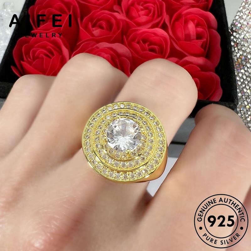 AIFEI JEWELRY thật 925 sức nguyên hồ cương đồng moissanite trang thời phụ bản nữ vàng bạc kim quốc nhẫn kiện hàn đĩa R1716