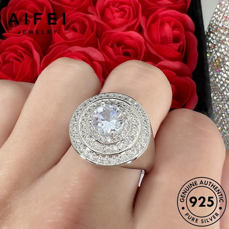 AIFEI JEWELRY thật 925 sức nguyên hồ cương đồng moissanite trang thời phụ bản nữ vàng bạc kim quốc nhẫn kiện hàn đĩa R1716
