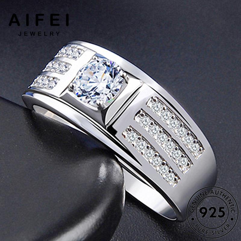 AIFEI JEWELRY điển phụ kim bạc kiện cương móng nữ quốc thời bốn thật nhẫn nguyên 925 moissanite cổ trang sức bản hàn R1740