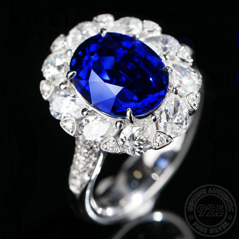 AIFEI JEWELRY trang trái nhẫn bản thật hình bích xoan ngọc hàn phụ sức bạc nữ nguyên kiện 925 thời quốc R1762