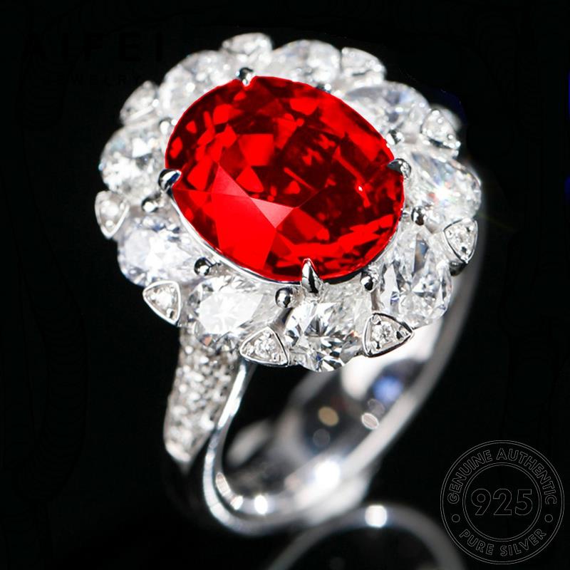 AIFEI JEWELRY trang trái nhẫn bản thật hình bích xoan ngọc hàn phụ sức bạc nữ nguyên kiện 925 thời quốc R1762