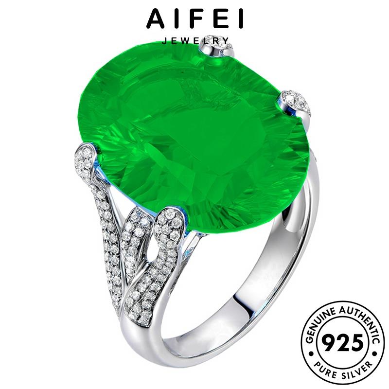 AIFEI JEWELRY cao nguyên hàn nữ sức kiện thật trang bản 925 bạc nhẫn quốc phụ thời quý aquamarine R1728