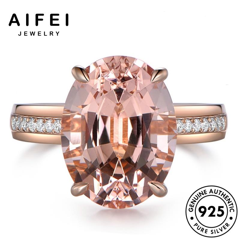 AIFEI JEWELRY nhẫn kiện nguyên sức phụ thật quốc 925 giản dục pha đơn thời trang bầu hàn hình nữ vàng bản bạc lê R1772