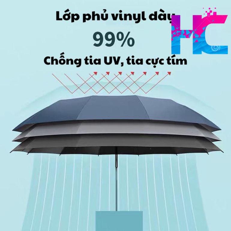 Ô dù Tự Động Gấp Gọn Đóng Mở 2 Chiều, 10 Nan siêu cứng - hang_chuan