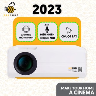 Máy Chiếu Phim Mini Beecube X1 Điều Khiển Giọng Nói- Độ Phân Giải HD - Hệ Điều Hành Android 9.0 - Kết Nối WiFI