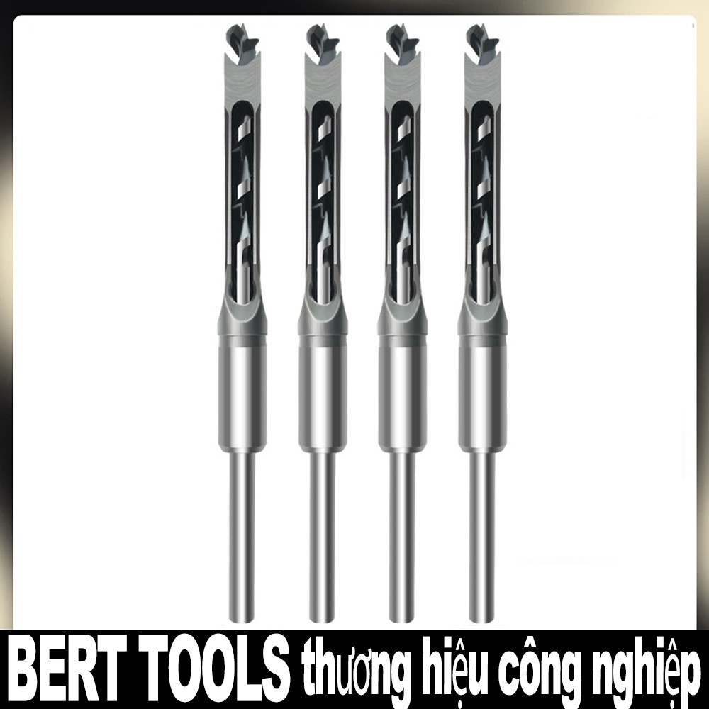 BERT🇻🇳｜Mũi khoan đục lỗ vuông tạo mộng trên gỗ HSS