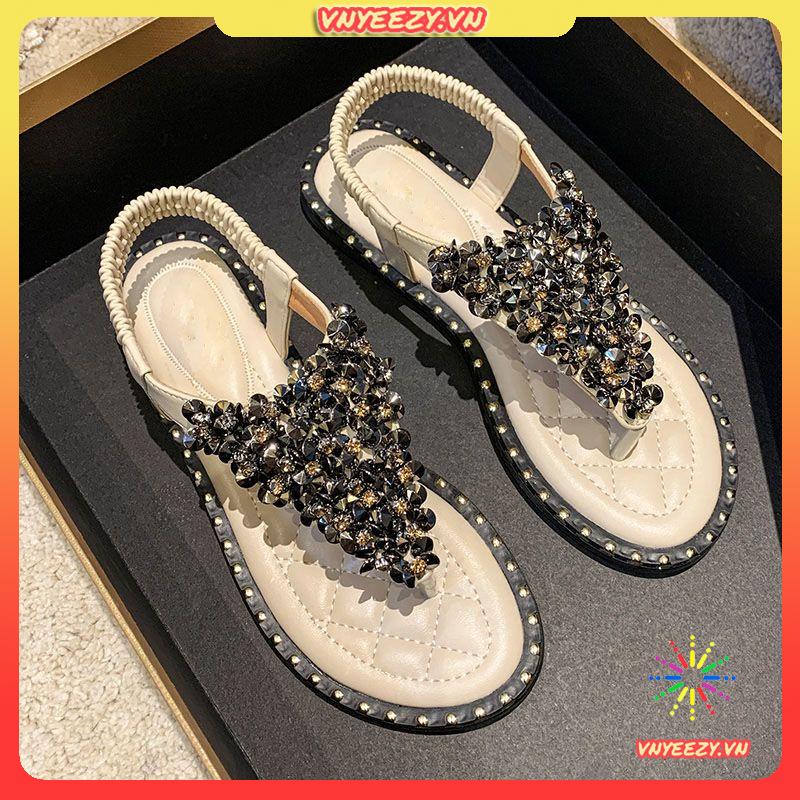 Dép La Mã Nữ Máy Khoan Nước Mùa Hè Đáy Phẳng Mới