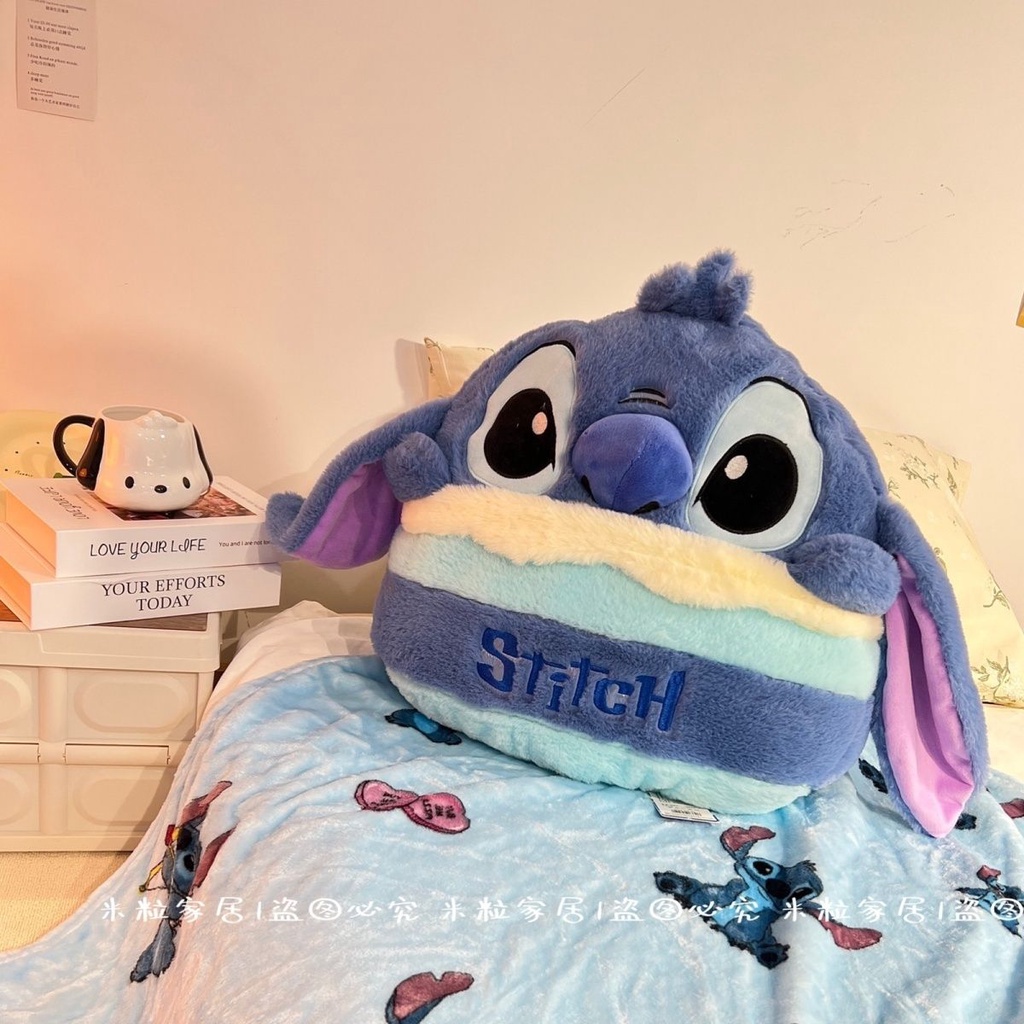 Bộ Chăn Gối Và Gối Hai Trong Một Hình Nhân Vật Disney Dâu Tây Gấu Sử Dụng Kép