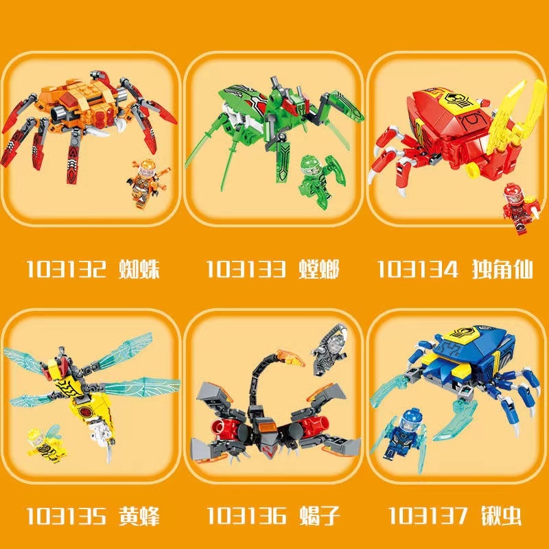 Bộ Đồ Chơi Lắp Ráp Lego Hình Bươm Bướm 6 Món Cho Bé