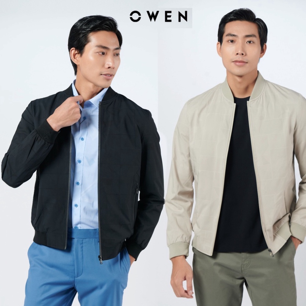 OWEN - Áo khoác gió nam 2 lớp cổ bomber - Áo khoác gió thể thao owenoutlet