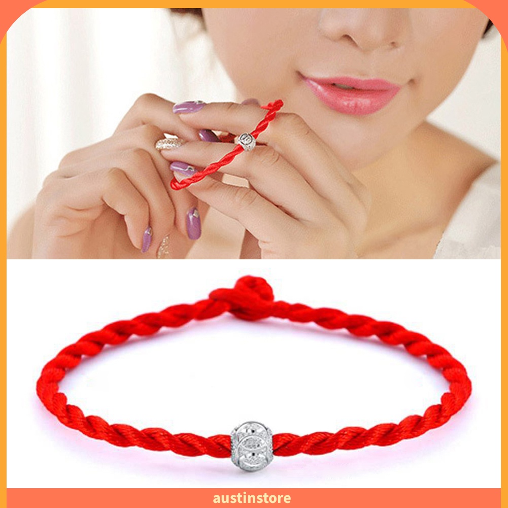 (austinstore) Vòng tay bằng chỉ bện màu đỏ may mắn cho cả nam và nữ | BigBuy360 - bigbuy360.vn