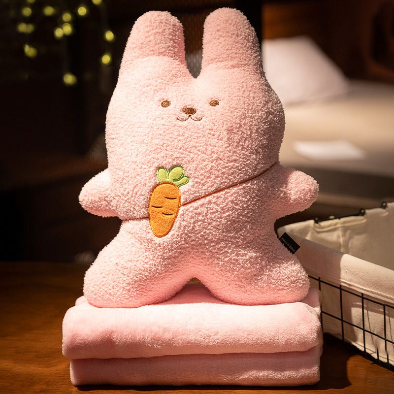 Bộ Chăn Gối Và Gối Hai Trong Một Bằng Lông Cừu San Hô Hai Trong Một Đa Năng Dùng Trong Xe Hơi / Ghế sofa / Ngủ Trưa