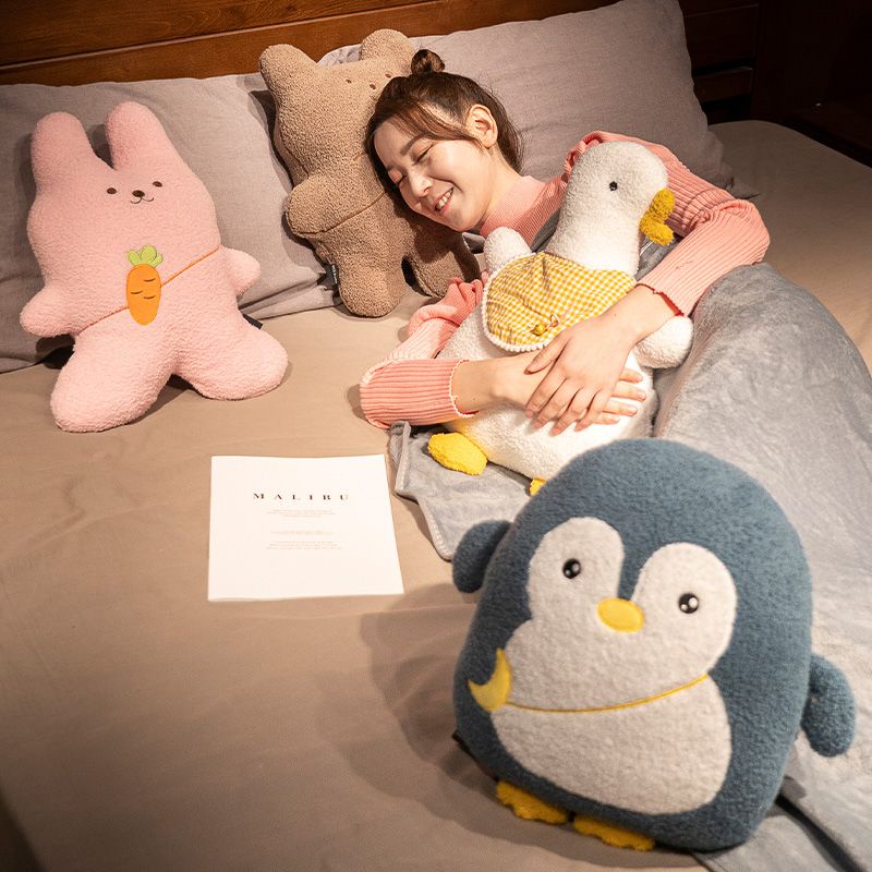 Bộ Chăn Gối Và Gối Hai Trong Một Bằng Lông Cừu San Hô Hai Trong Một Đa Năng Dùng Trong Xe Hơi / Ghế sofa / Ngủ Trưa