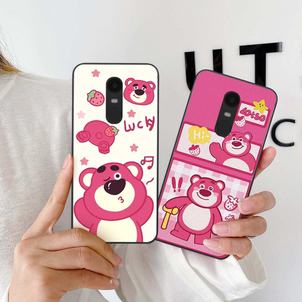 Ốp lưng Xiaomi Redmi Note 4/ Note 4x / Redmi 5 Plus hình gấu dâu cute, gấu lotso, trái tim siêu đẹp