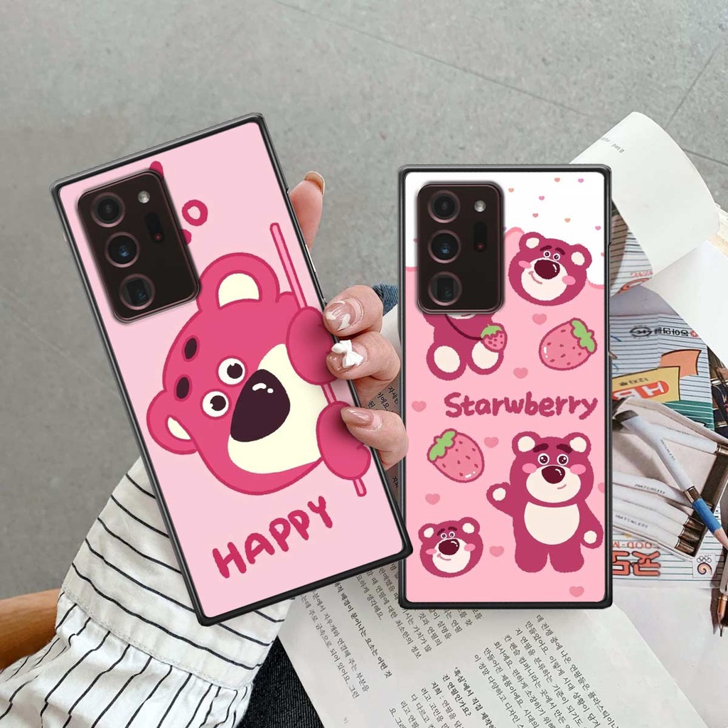 Ốp lưng Samsung Note 20 Ultra hình gấu dâu cute, gấu lotso, trái tim siêu đẹp