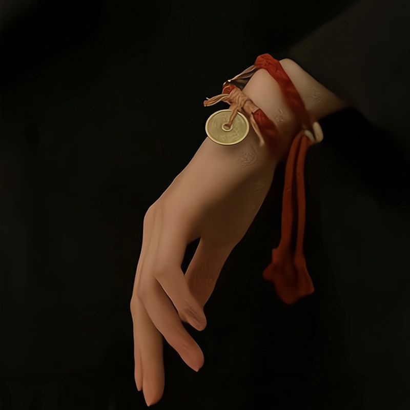 Vòng Tay Dây Đỏ Chính Hãng Tây Tạng Hình Ma Và Núi Phong Cách Tây Tạng