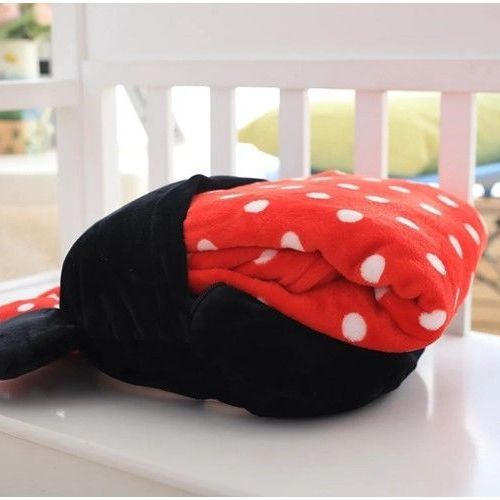 Bộ Chăn Gối Hình Mickey Và Minnie Thoáng Khí Tiện Dụng