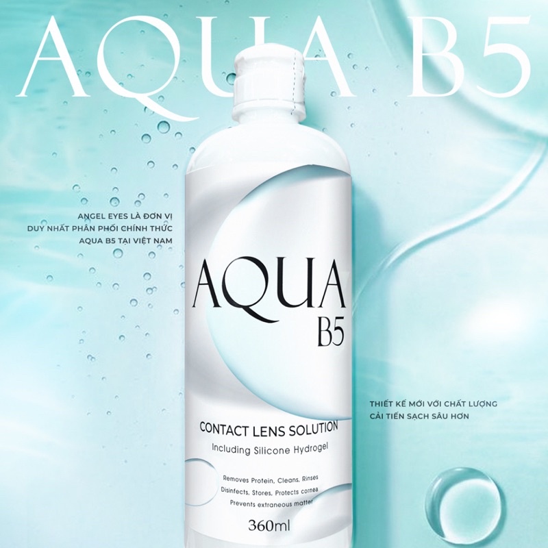 Ngâm nhỏ mắt lens Aqua B5 YOUNGONE mẫu mới 160ml/360ml