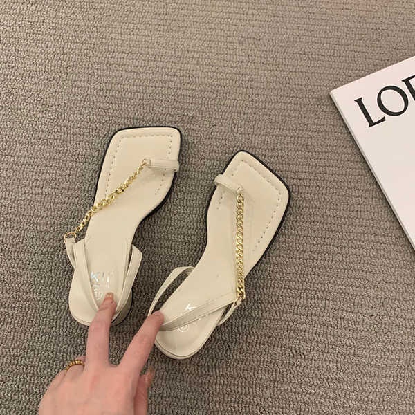 Dép đế cao Dép dây chuyền thời trang mới