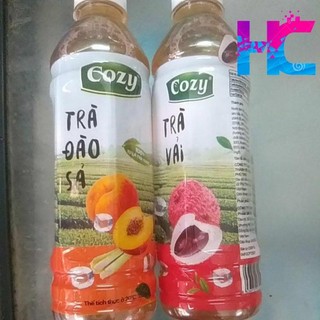 Trà cozy vị đào sả, vải, trà tắc 455ml