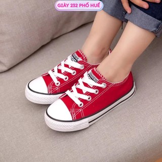 Giày thể thao cho bé trai và bé gái 5 - 18 tuổi phong cách buộc dây kiểu dáng Converse cá tính GA69 - HÀNG MỚI VỀ