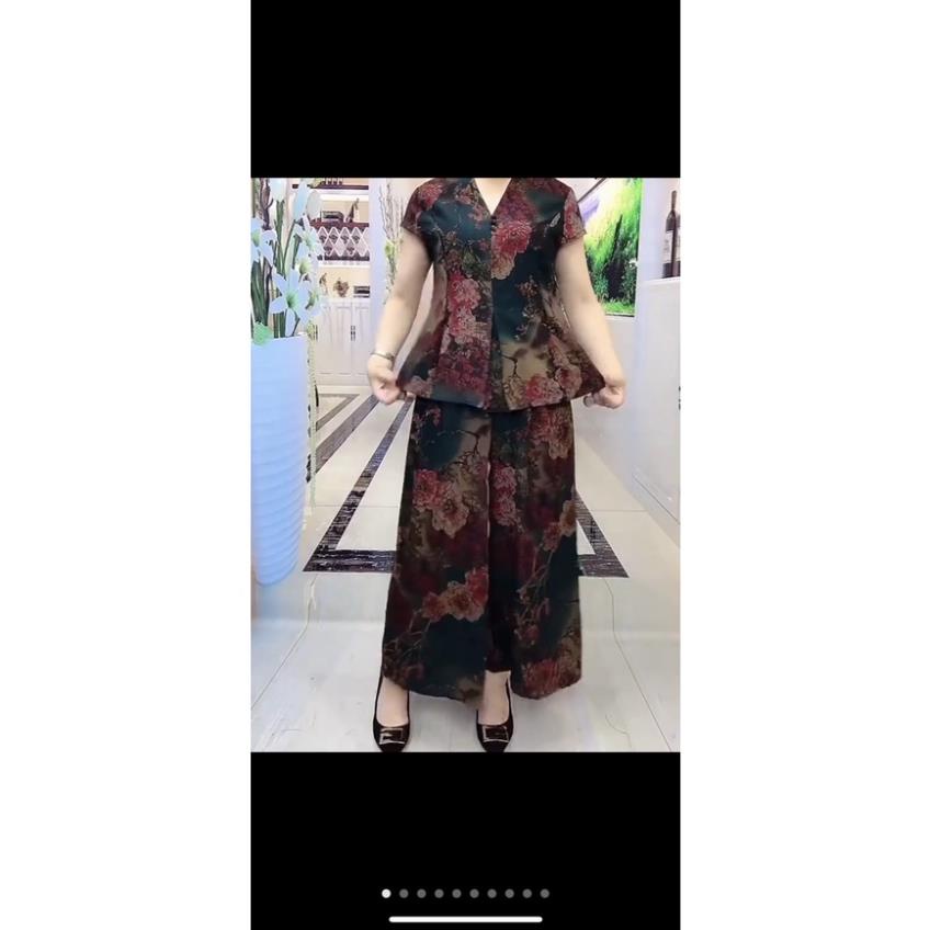 Set Đồ Trung Niên, Quần Áo Lụa Cho Mẹ Cho Bà, Bộ Trung Niên, Mã H53