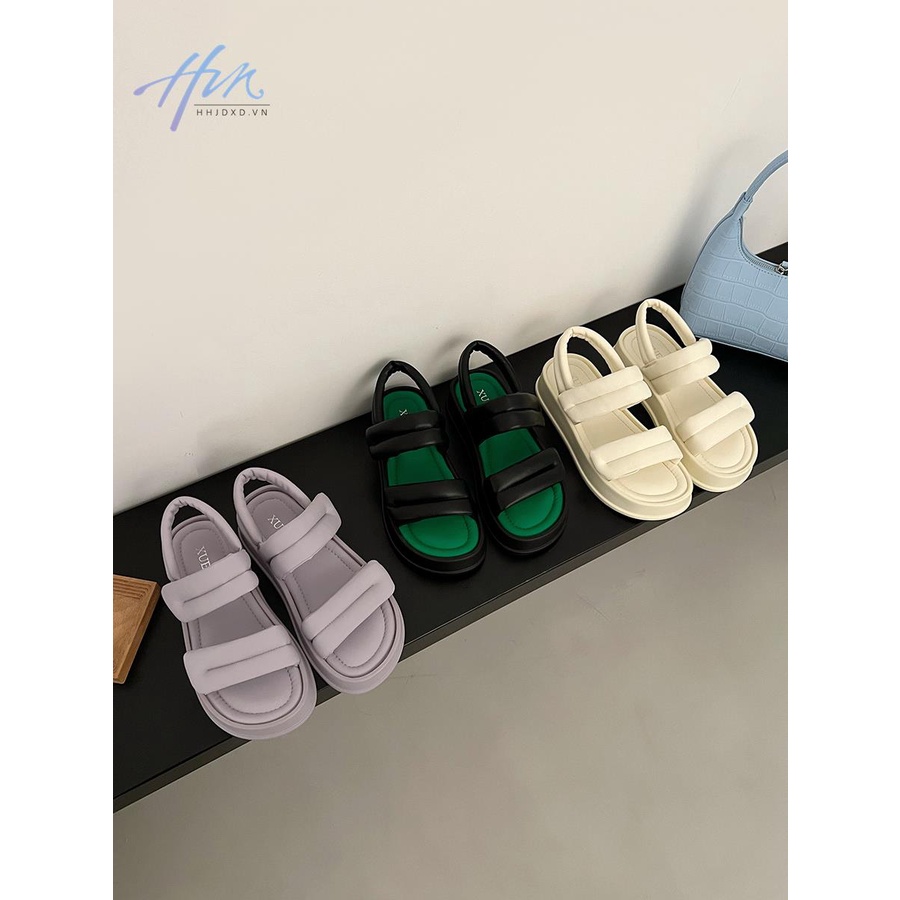 Dép Sandal Đế Mềm Dày Thời Trang Mùa Hè 2023 Phong Cách Retro Cho Nữ